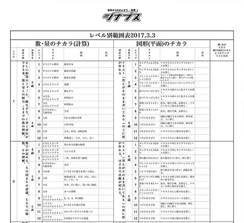 9レベル各12ステップの詳細な段階分け